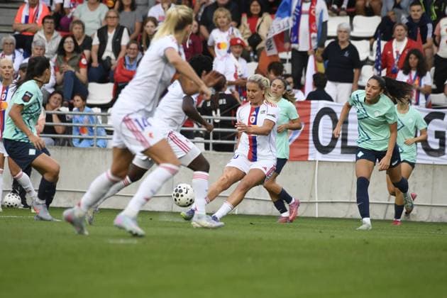 Football : OLYMPIQUE LYONNES VS lONDONS lYONNES -FRIENDLY - 21 08 2025 Lindsey HEAPS of ol Lyonnes during the International Friendly, Länderspiel, Nationalmannschaft match between OL Lyonnes and London City at Groupama OL Training Center on august 21,2025  Copyright: xMourad_ALLILIx