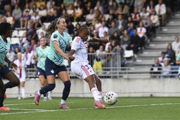 Football : OLYMPIQUE LYONNES VS lONDONS lYONNES -FRIENDLY - 21 08 2025 Liana JOSEPH of ol Lyonnes during the International Friendly, Länderspiel, Nationalmannschaft match between OL Lyonnes and London City at Groupama OL Training Center on august 21,2025  Copyright: xMourad_ALLILIx