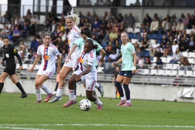 Football : OLYMPIQUE LYONNES VS lONDONS lYONNES -FRIENDLY - 21 08 2025 Liana JOSEPH of ol Lyonnes during the International Friendly, Länderspiel, Nationalmannschaft match between OL Lyonnes and London City at Groupama OL Training Center on august 21,2025  Copyright: xMourad_ALLILIx