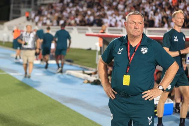 MOSTAR, 21-08-2025, Stadium Bijeli Brijeg, UEFA Football Europa League play off match season 2025 2026 between Zrinjski and FC Utrecht. Picture shows Ron Jans Zrinjski - Utrecht  x30602863x Copyright: