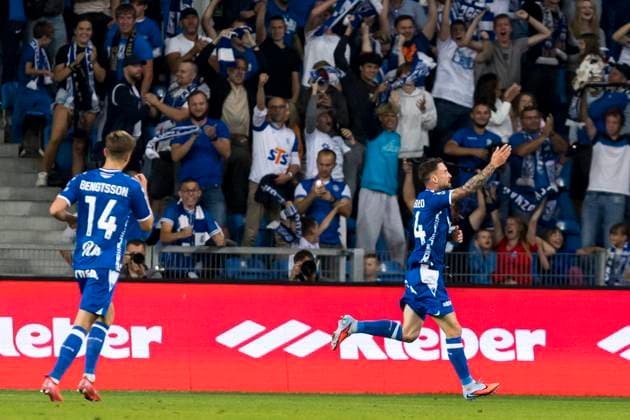 Lech Poznan v Genk - UEFA Europa League POZNAN, POLAND - AUGUST 21 : goal scored by Jagiello Filip midfielder of Lech Poznan pictured during the UEFA Europa League 2025 26 Play-offs1st leg between Lech Poznan and KRC Genk on August 21, 2025 in Poznan, Poland 21 08 2025 Poznan Poland  Copyright: xAdamxCiereszkox