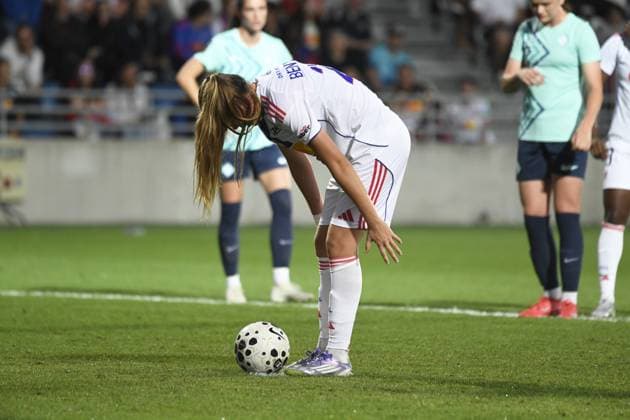 Football : OLYMPIQUE LYONNES VS lONDONS lYONNES -FRIENDLY - 21 08 2025 Ines BENYAHIA of ol Lyonnes during the International Friendly, Länderspiel, Nationalmannschaft match between OL Lyonnes and London City at Groupama OL Training Center on august 21,2025  Copyright: xMourad_ALLILIx