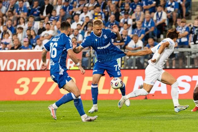 21.08.2025. POZNAN, POLSKA. MECZ 4. RUNDY ELIMINACJI LIGI EUROPY LECH POZNAN VS KRC GENK--- THE MATCH OF 4TH ROUND QUALIFYING UEFA EUROPA LEAGUE LECH POZNAN VS KRC GENK, NZ. MATEUSZ SKRZYPCZAK, FOT. TOMASZ KLUCZYNSKI ARENA AKCJI NEWSPIX.PL --- newspix.pl 