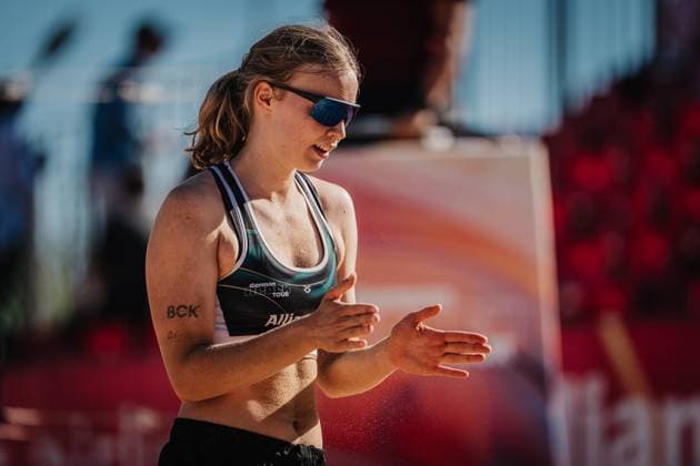 Beach Volleyball Women Allianz German Beach Tour 2025 Tourstop Berlin 21 08 2025 Josefine Schäkel Berlin Funkhaus Beach Berlin Germany