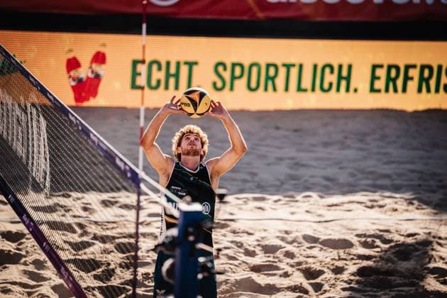 Beach Volleyball Men Allianz German Beach Tour 2025 Tourstop Berlin 21 08 2025 Play by Luis Henrichs Berlin Funkhaus Beach Berlin Germany