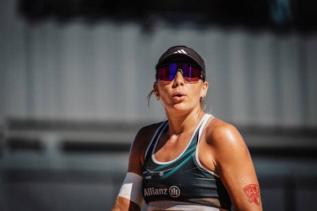 Beach volleyball women Allianz German Beach Tour 2025 Tourstop Berlin 21 08 2025 Leonie Klinke Berlin Funkhaus Beach Berlin Germany
