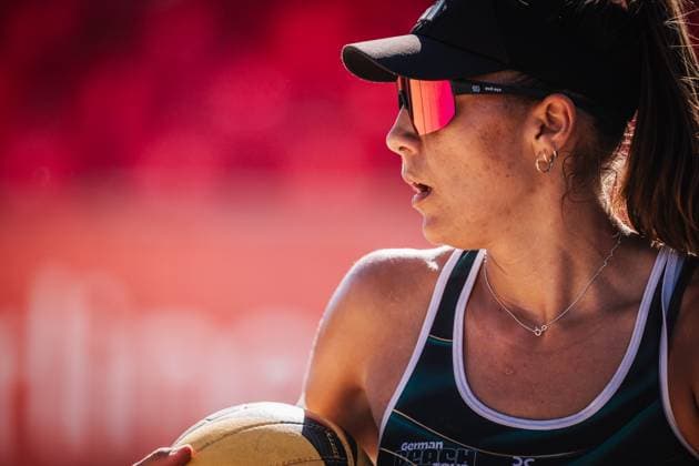 Beach volleyball women Allianz German Beach Tour 2025 Tourstop Berlin 21 08 2025 Leonie Klinke Berlin Funkhaus Beach Berlin Germany