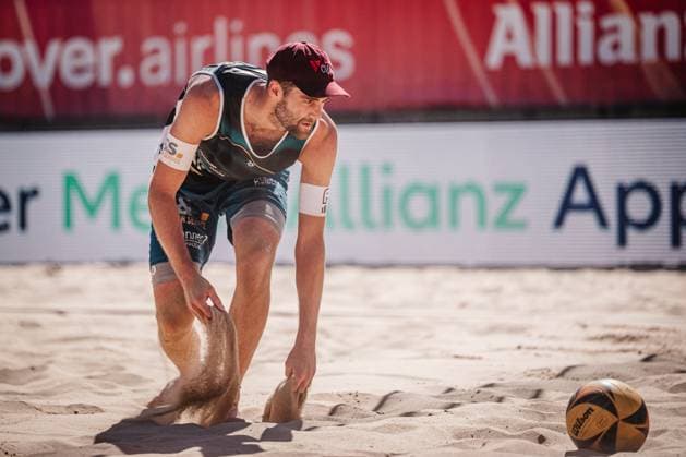 Beach volleyball men Allianz German Beach Tour 2025 Tourstop Berlin 21 08 2025 Manuel Harms Berlin Funkhaus Beach Berlin Germany