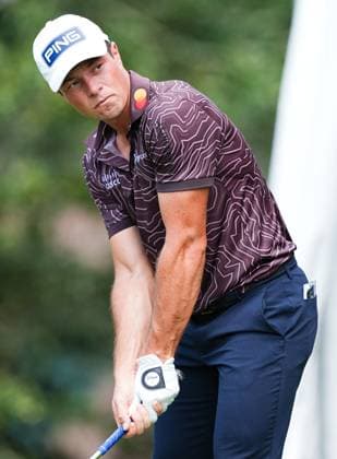 August 21, 2025, Atlanta, Georgia, USA: Viktor Hovland (NOR) tees off the 2nd hole during the first round of the 2025 TOUR Championship at East Lake Golf Club. Atlanta USA - ZUMAw109 20250821_fap_w109_034 Copyright: xDebbyxWongx