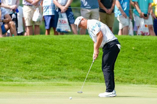 August 21, 2025, Atlanta, Georgia, USA: Sungjae Im (KOR) putts the 1st green during the first round of the 2025 TOUR Championship at East Lake Golf Club. Atlanta USA - ZUMAw109 20250821_fap_w109_035 Copyright: xDebbyxWongx