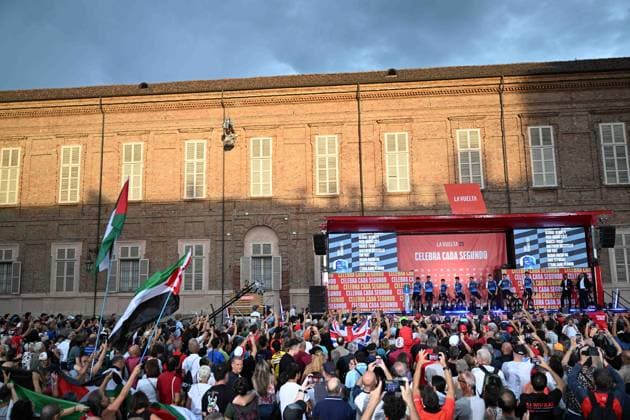 21-08-2025 Presentazione Squadre Vuelta A Espana 2025; 2025, Israel - Premier Tech; Torino; 