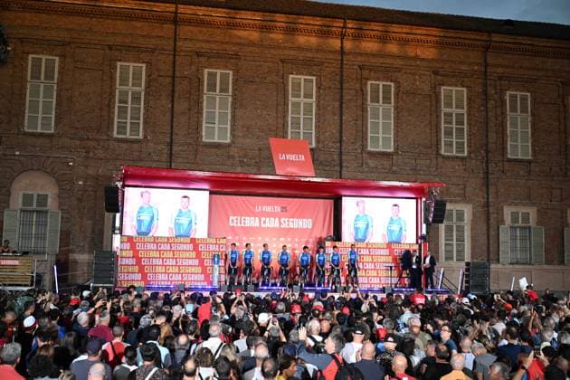 21-08-2025 Presentazione Squadre Vuelta A Espana 2025; 2025, Decathlon - Ag2r La Mondiale; Torino; 