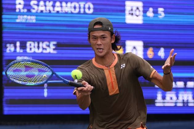 TENIS US OPEN 2025 21082025 N Z REI SAKAMOTO W TRAKCIE MECZU DRUGIEJ RUNDY KWALIFIKACJI TURNIEJU WIELKIEGO SZLEMA US OPEN 2025 MARCIN CHOLEWINSKI NEWSPIX.PL TENNIS US OPEN 2025 21082025 REI SAKAMOTO DURING THE MATCH IN THE SECOND ROUND OF QUALIFICATION NEWSPIX.PL --- newspix.pl 