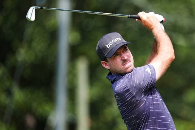 August 21, 2025, Atlanta, Georgia, USA: Nick Taylor (CAN) tees off the 2nd hole during the first round of the 2025 TOUR Championship at East Lake Golf Club. Atlanta USA - ZUMAw109 20250821_fap_w109_001 Copyright: xDebbyxWongx
