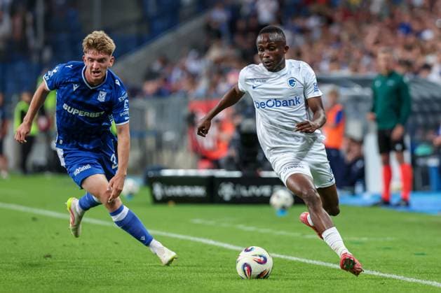 POLAND OUT !!! 2025.08.21 Poznan Pilka nozna 4 Runda Eliminacji Liga Europy Lech Poznan - KRC Genk N z Yira Sor Foto Pawel Jaskolka PressFocus 2025.08.21 Poznan Football 4th Qualifying Round UEFA Europa League Lech Poznan - KRC Genk Credit: Pawel Jaskolka PressFocus NEWSPIX.PL --- newspix.pl 
