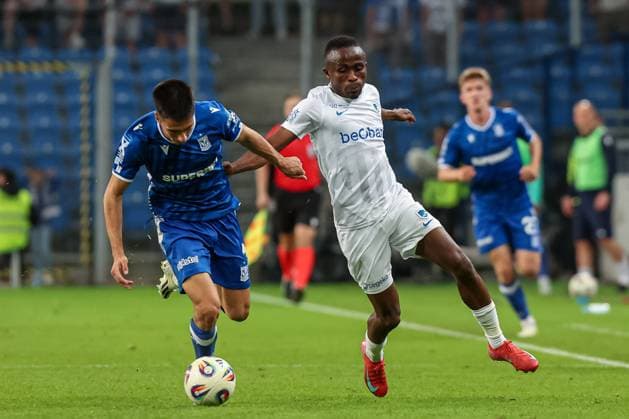 POLAND OUT !!! 2025.08.21 Poznan Pilka nozna 4 Runda Eliminacji Liga Europy Lech Poznan - KRC Genk N z Joao Moutinho Yira Sor Foto Pawel Jaskolka PressFocus 2025.08.21 Poznan Football 4th Qualifying Round UEFA Europa League Lech Poznan - KRC Genk Credit: Pawel Jaskolka PressFocus NEWSPIX.PL --- newspix.pl 