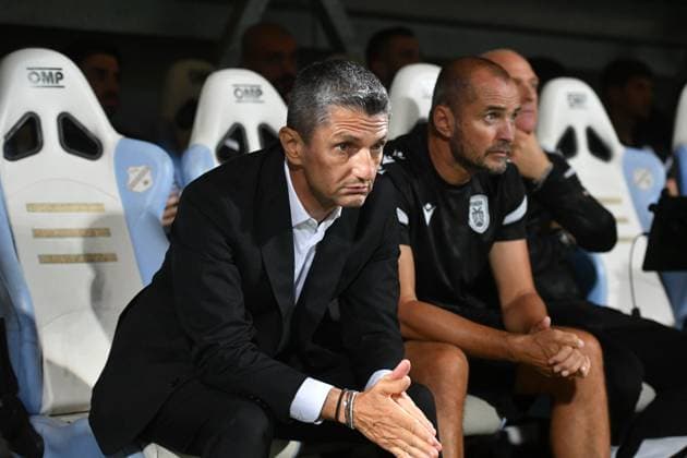 Rijeka, 210825. Rujevica Stadium. PAOK s coach Razvan Lucescu on the first match of the 4th qualifying round of the UEFA Europa League Rijeka - PAOK. Photo: Damir Skomrlj CROPIX Copyright: xxDamirxSkomrljx xCROPIXx rijeka_paok5-210825