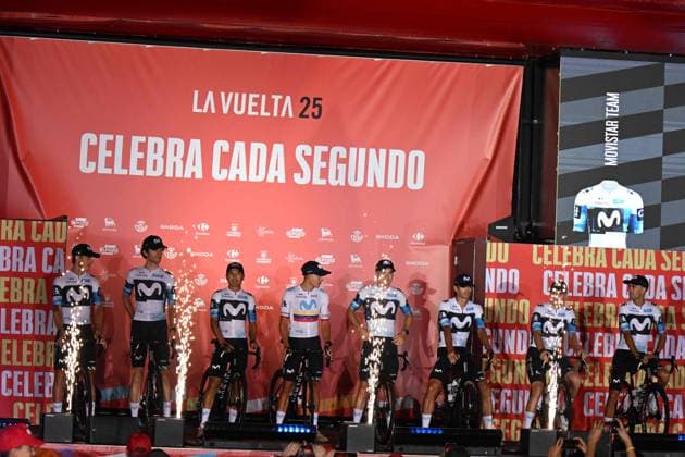 21-08-2025 Presentazione Squadre Vuelta A Espana 2025; 2025, Movistar; Aular Sanabria, Orluis; Torino; 
