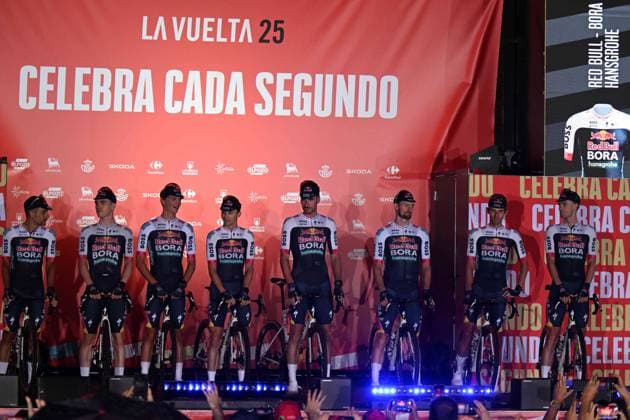 21-08-2025 Presentazione Squadre Vuelta A Espana 2025; 2025, Red Bull - Bora Hansgrohe; Torino; 