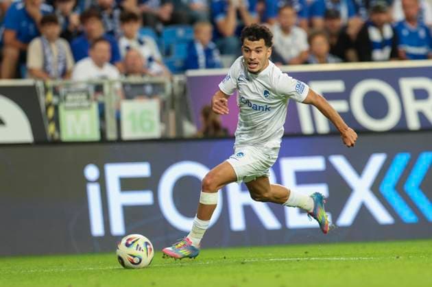 Lech Poznan vs KRC Genk - UEFA Europa League Zakaria El Ouahdi during UEFA Europa League play-off match between Lech Poznan and KRC Genk at Poznan Stadium in Poznan,Poland on August 21, 2025 Poznan Poland  Copyright: xAndrzejxIwanczukx originalFilename:iwanczuk-lechpozn250821_npPIX.jpg