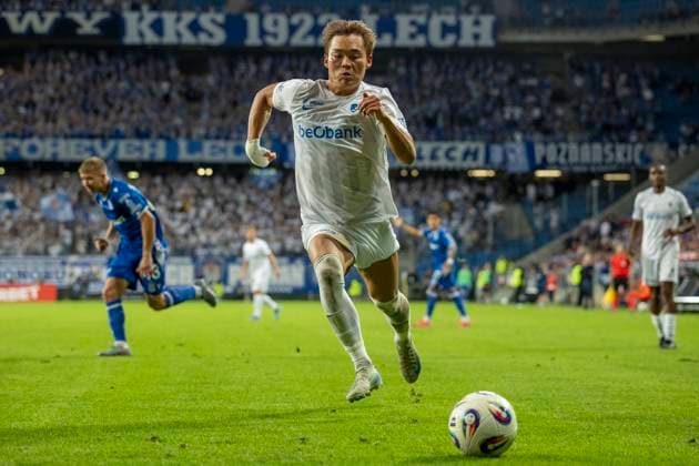 Lech Poznan vs KRC Genk - UEFA Europa League Hyeongyu Oh during UEFA Europa League play-off match between Lech Poznan and KRC Genk at Poznan Stadium in Poznan,Poland on August 21, 2025 Poznan Poland  Copyright: xAndrzejxIwanczukx originalFilename:iwanczuk-lechpozn250821_npaeb.jpg