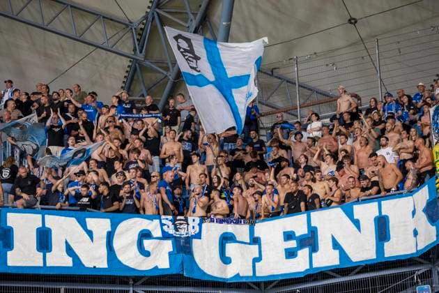 Lech Poznan vs KRC Genk - UEFA Europa League Genke fans during UEFA Europa League play-off match between Lech Poznan and KRC Genk at Poznan Stadium in Poznan,Poland on August 21, 2025 Poznan Poland  Copyright: xAndrzejxIwanczukx originalFilename:iwanczuk-lechpozn250821_npQD0.jpg