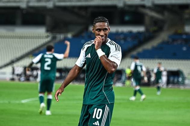 August 21, 2025, Athens, Athens, Greece: 10 ÃŽÂ¤ÃŽ¢ÃŽÂ¤ÃŽ¢ of Panathinaikos plays during the Europa League, Play-offs, 1st leg match between Panathinaikos and Samsunspor at OAKA Stadium on August 21, 2025, in Athens, Greece. Athens Greece - ZUMAk160 20250821_zip_k160_019 Copyright: xStefanosxKyriazisx
