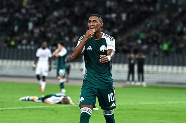 August 21, 2025, Athens, Athens, Greece: 10 ÃŽÂ¤ÃŽ¢ÃŽÂ¤ÃŽ¢ of Panathinaikos plays during the Europa League, Play-offs, 1st leg match between Panathinaikos and Samsunspor at OAKA Stadium on August 21, 2025, in Athens, Greece. Athens Greece - ZUMAk160 20250821_zip_k160_020 Copyright: xStefanosxKyriazisx