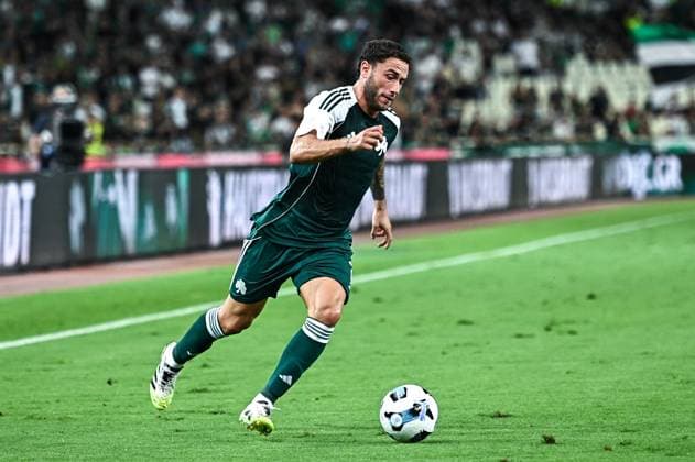 Panathinaikos v Samsunspor - UEFA Champions League Davide Calabria of Panathinaikos plays during the Europa League Play-offs, 1st leg match between Panathinaikos and Samsunspor at OAKA Stadium in Athens, Greece, on August 21, 2025.  Copyright: xStefanosxKyriazisx originalFilename:kyriazis-panathin250821_np07T.jpg