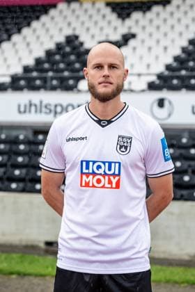 SSV Ulm 1846 Football 3 League, portrait date 2025 2026 21 Marcel Seegert SSV Ulm 1846 Football 3 League, portrait date 2025 2026 Photo Lucca Fundel Ulm Donaustadion Ulm Baden Württemberg Germany