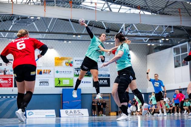 21 08 2025, GER, Handball, Women, Season 2025 2026, 1 BL Alsco Womens Handball Bundesliga, Test match, Thueringer HC BSV Sachsen Zwickau Csenge Kuczora Thueringer HC,59 99974 Mühlhausen Goermar Görmar Halle Thuringia Germany