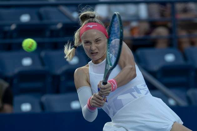 August 21, 2025, Monterrey, Nuevo Leon, Mexico: Rebecca A ramkovoÂ¡ (SVK) in action against Alycia Parks (USA) during their match at the Monterrey Open WTA, Tennis Damen 500. Monterrey Mexico - ZUMAo125 0831109669st Copyright: xAntonioxOjedax