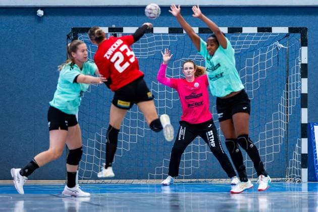 21 08 2025, GER, Handball, Women, Season 2025 2026, 1 BL Alsco Womens Handball Bundesliga, Test match, Thueringer HC BSV Sachsen Zwickau Christina Loevgren Hallberg Thueringer HC,1 99974 Mühlhausen Goermar Görmar Halle Thuringia Germany