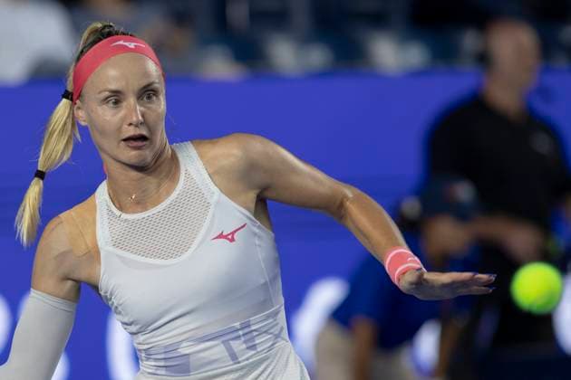 August 21, 2025, Monterrey, Nuevo Leon, Mexico: Rebecca A ramkovoÂ¡ (SVK) in action against Alycia Parks (USA) during their match at the Monterrey Open WTA, Tennis Damen 500. Monterrey Mexico - ZUMAo125 0831109783st Copyright: xAntonioxOjedax