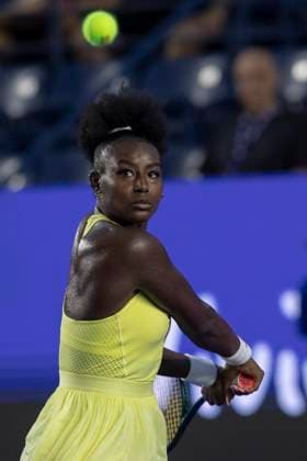 August 21, 2025, Monterrey, Nuevo Leon, Mexico: Alycia Parks (USA) in action against Rebecca A ramkovoÂ¡ (SVK) during their match at the Monterrey Open WTA, Tennis Damen 500. Monterrey Mexico - ZUMAo125 0831109785st Copyright: xAntonioxOjedax