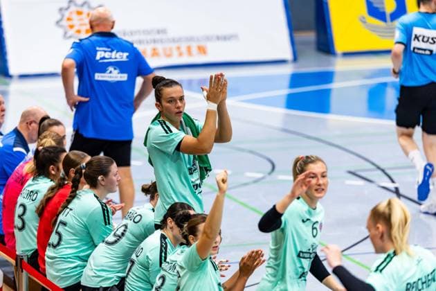 21 08 2025, GER, Handball, Women, Season 2025 2026, 1 BL Alsco Womens Handball Bundesliga, Test match, Thueringer HC BSV Sachsen Zwickau Jana Scheib Thueringer HC,20 99974 Mühlhausen Goermar Görmar Halle Thuringia Germany