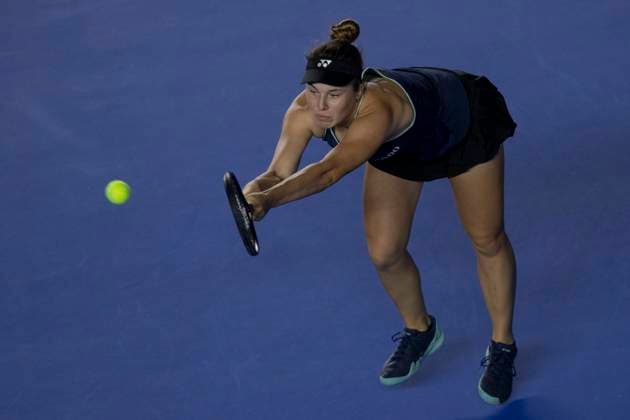 August 21, 2025, Monterrey, Nuevo Leon, Mexico: Linda Noskova (CZE) in action against Yekaterina AleksoÂ¡ndrova (RUS) during their match at the Monterrey Open WTA, Tennis Damen 500. Monterrey Mexico - ZUMAo125 0831114269st Copyright: xAntonioxOjedax