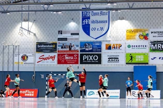 21 08 2025, GER, Handball, Women, Season 2025 2026, 1 BL Alsco Womens Handball Bundesliga, Test match, Thueringer HC BSV Sachsen Zwickau Kim Ott Thueringer HC,25 99974 Mühlhausen Goermar Görmar Halle Thuringia Germany