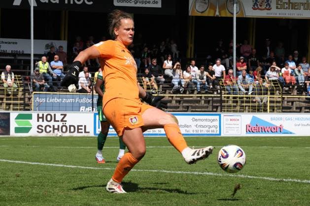 22 08 2025, Football, Women, Season 2025 2026, Test match, Bayer Leverkusen VfL Wolfsburg Friederike Repohl Bayer Leverkusen, 27 Hof Stadion Grüne Au Bayern Germany