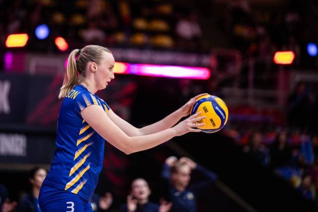 250822 Linda Andersson of Sweden during the women s volleyball world championship match between Netherlands and Sweden on August 22, 2025 in Bangkok Photo Kaikungwon Duanjumroon BILDBYRAN code XY XY0070 volleyball volleyball landslaget netherlands sverige nederländerna national team sweden dam bbeng vm world championship  Copyright: KaikungwonxDuanjumroon BB250822BB121