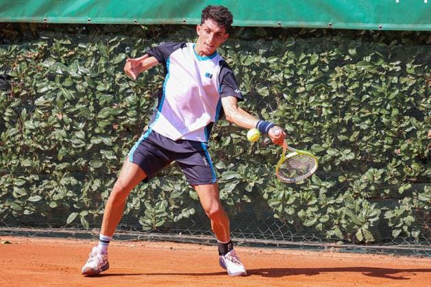 Juan Cruz Martin Manzano (ITA) during M25 ITF Lesa Cup, International Tennis match in Lesa, Italy, August 22 2025  Copyright: xRobertaxCorradin IPAxSportx xipa-agency.netx xx IPA_62972029 IPA_Agency_IPA62972029