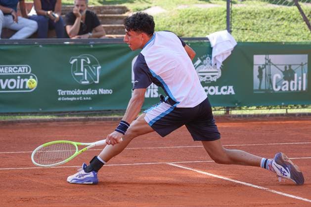 Juan Cruz Martin Manzano (ITA) during M25 ITF Lesa Cup, International Tennis match in Lesa, Italy, August 22 2025  Copyright: xRobertaxCorradin IPAxSportx xipa-agency.netx xx IPA_62972060 IPA_Agency_IPA62972060