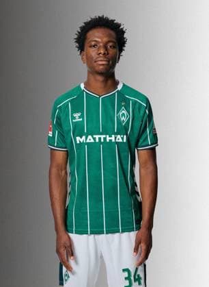 official portrait date SV Werder Bremen 2025 2026 Wesley Adeh Werder Bremen 34 1 BL portrait date 2025 2026, xWerderxBremenx xHeidmannxxvia nph00001