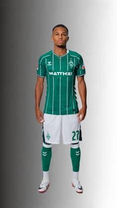 official portrait date SV Werder Bremen 2025 2026 Felix Agu Werder Bremen 27 1 BL portrait date 2025 2026, xWerderxBremenx xHeidmannxxvia nph00001