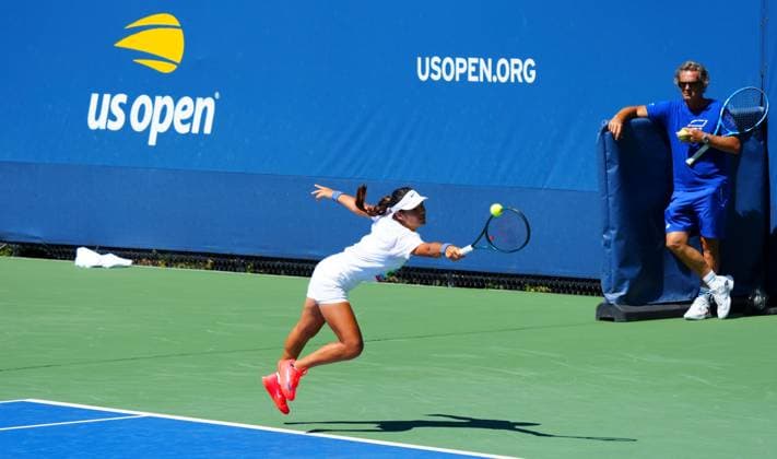 Emma Raducanu practices with coach Francisco Roig 2025 US Open, Friday Previews, USTA Billie Jean King National Tennis Center, New York, USA - 22 Aug 2025New York USTA Billie Jean King National T New York (NY) United States of America  Copyright: xJavierxGarcia Shutterstockx 15451038e
