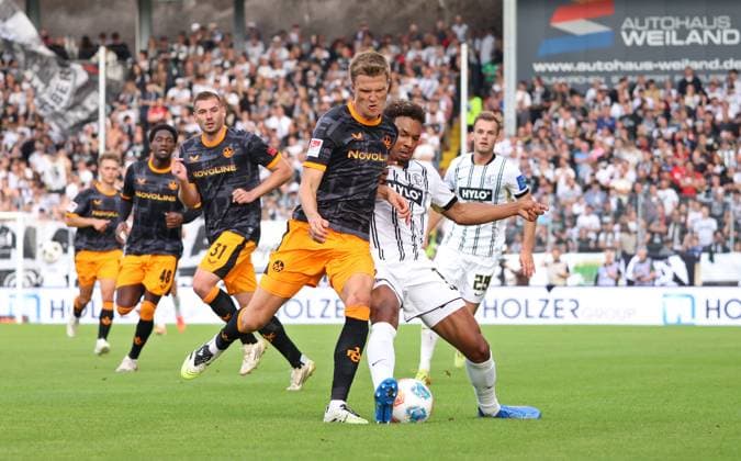 22 08 2025, Football, Men, 2 Bundesliga, Season 2025 2026, SV 07 Elversberg 1 FC Kaiserslautern, Fabian Kunze 1 FC Kaiserslautern Bambase Conte SV 07 Elversberg Elversberg Ursapharm Arena an der Kaiserlinde Saarland Germany EN Copyright: xFabianxKleerx