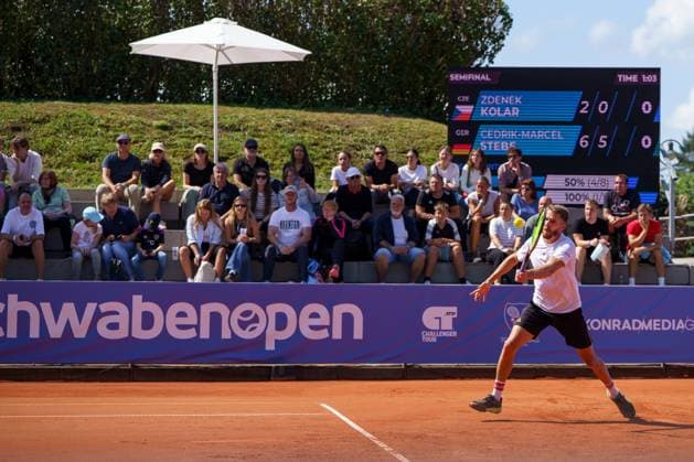 ATP50 Challenger Schwaben Open, Augsburg, 22 08 2025 Cedrik Marcel Stebe GER Germany ATP50 Challenger Schwaben Open, Augsburg, 22 08 2025 Copyright: xBEAUTIFULxSPORTSx Pajonkx
