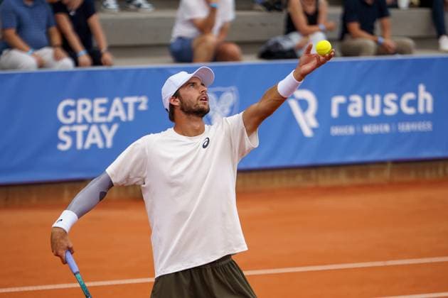 ATP50 Challenger Schwaben Open, Augsburg, 22 08 2025 Henri Squire GER Germany ATP50 Challenger Schwaben Open, Augsburg, 22 08 2025 Copyright: xBEAUTIFULxSPORTSx Pajonkx