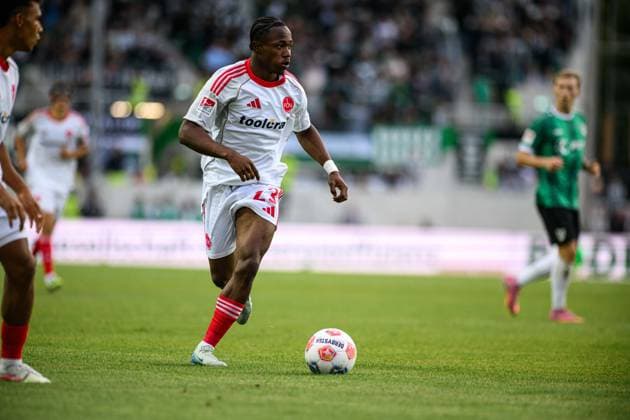 MUNSTER, GERMANY - 22 AUGUST, 2025: Mohamed Ali Zoma, The football match of 2.Bundesliga SC Preussen Munster 1. FC Nurnberg at LVM-Preussenstadion  Copyright: xVITALIIxKLIUIEVx