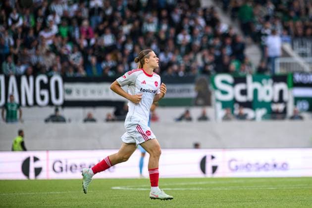 MUNSTER, GERMANY - 22 AUGUST, 2025: Artem Stepanov, The football match of 2.Bundesliga SC Preussen Munster 1. FC Nurnberg at LVM-Preussenstadion  Copyright: xVITALIIxKLIUIEVx